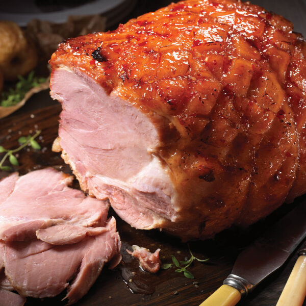 British Smoked Gammon Joint - Boneless Smoked - Rind On